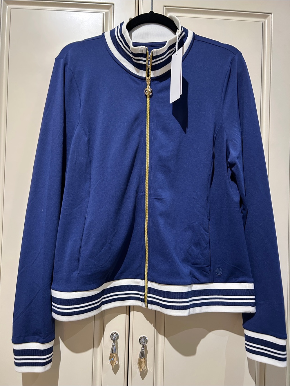 Lilly Pulitzer Regate Jacket Low Tide Navy NWT size L